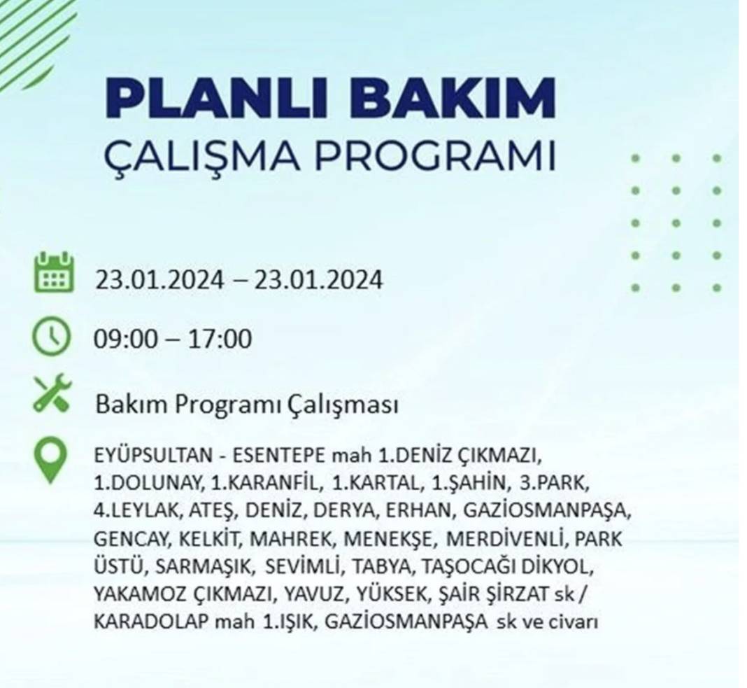 İstanbul karanlığa gömülecek! 22 ilçede saatlerce elektrik gelmeyecek! Hangi ilçelerde elektrik kesintisi var? 33